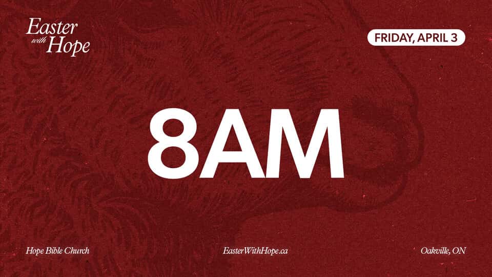 8:00 AM Good Friday Service